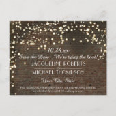 Industrieel Magazijn Urban Brick String Lights Aankondigingskaart (Voorkant)