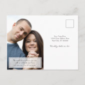 Industrieel Magazijn Urban Brick String Lights Aankondigingskaart (Achterkant)