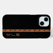 Industrieel Mannelijk Faux Koper Zwart Case-Mate iPhone Case (Achterkant (horizontaal))