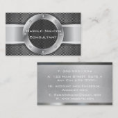 Industrieel Mesh Metallic Roestvrij Staal Visitekaartje (Voorkant / Achterkant)