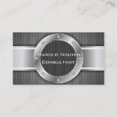 Industrieel Mesh Metallic Roestvrij Staal Visitekaartje (Voorkant)