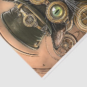 Industrieel Messing Steampunk Cat Kat AB7 Decoupag Tissuepapier (Detail)