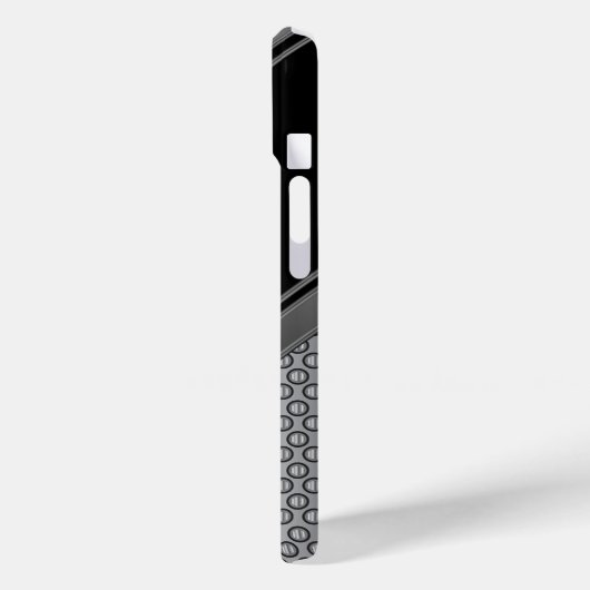 Industrieel metaal en zwart Case-Mate iPhone case (Achterkant / Links)