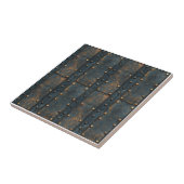 industrieel metaal-rustiek tegeltje (Zijkant)