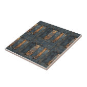 industrieel metaal-rustiek tegeltje (Zijkant)