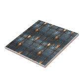 industrieel metaal-rustiek tegeltje (Zijkant)