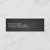 Industrieel Metaal Visitekaartje voor plastische c (Achterkant)