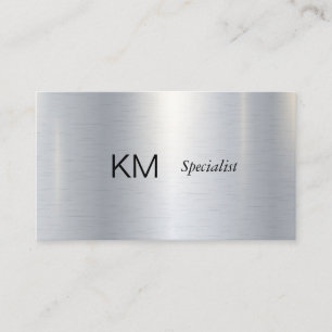 Industrieel   Metaal   Zittig   Eenvoudig minimaal Visitekaartje