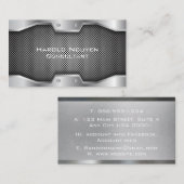 Industrieel Metaalroestvrij staal Visitekaartje (Voorkant / Achterkant)