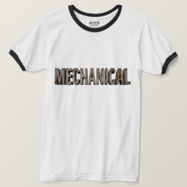 Industrieel metalen 'MECHANISCH' belsignaal met di T-shirt