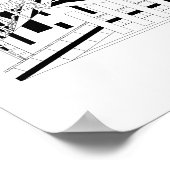 Industrieel Metallurgisch Combinatie Silhouet Post Poster (Hoek)