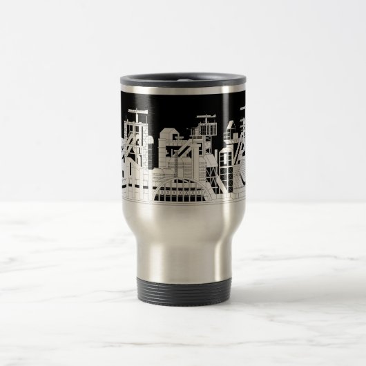 industrieel metallurgisch combinatiestaal reisbeker (Center)