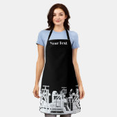 Industrieel Metallurgisch Combineerbedrijf Silhoue Schort (Gedragen)