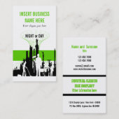 Industrieel onderhoud reinigingsdiensten visitekaartje (Voorkant / Achterkant)