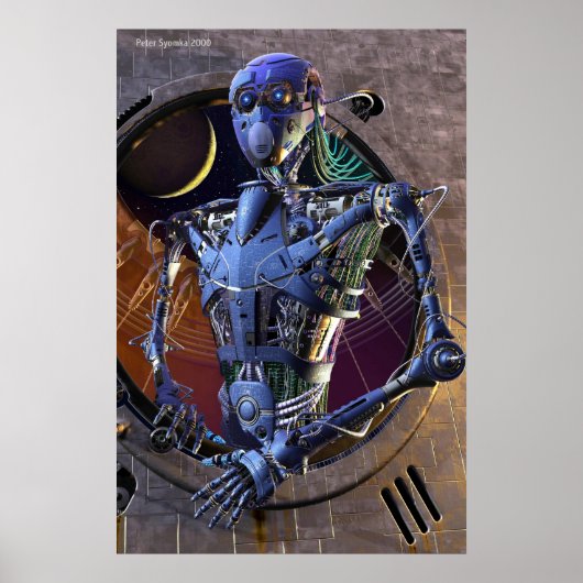 Industrieel portret poster (Voorkant)