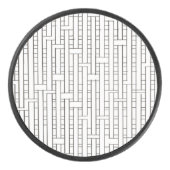 Industrieel raster-modern Bauhaus Geometric Hockey Puck (Voorkant)