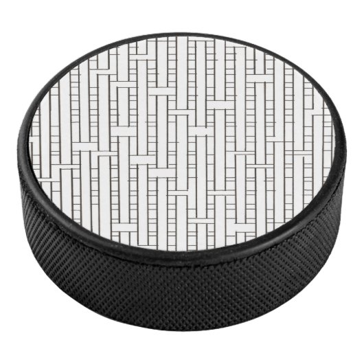 Industrieel raster-modern Bauhaus Geometric Hockey Puck (3/4)
