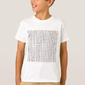Industrieel raster-modern Bauhaus Geometric T-shirt (Voorkant)