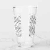 Industrieel raster-modern Bauhaus Geometrisch patr Glas (Links)