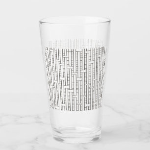 Industrieel raster-modern Bauhaus Geometrisch patr Glas
