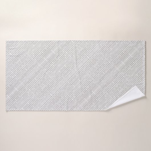 Industrieel raster-Modern minimalistisch geometris Badhanddoek (Badhanddoek)