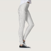 Industrieel raster-zwart en wit Modern geometrisch Leggings (Rechts)