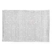 Industrieel raster-Zwart en Witte Modern minimalis Kussensloop (Achterkant)