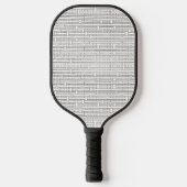 Industrieel raster-Zwart en Witte Modern minimalis Pickleball Paddle (Voorkant)