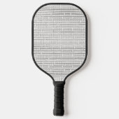 Industrieel raster-Zwart en Witte Modern minimalis Pickleball Paddle (Achterkant)