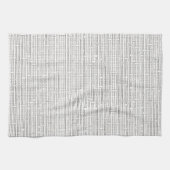 Industrieel raster-Zwart en Witte Modern minimalis Theedoek (Horizontaal)