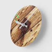 Industrieel Rustiek Hout Ronde Klok (Hoek)