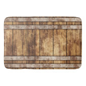 Industrieel Rustiek Hout Wijnvat Badmat (Voorkant)