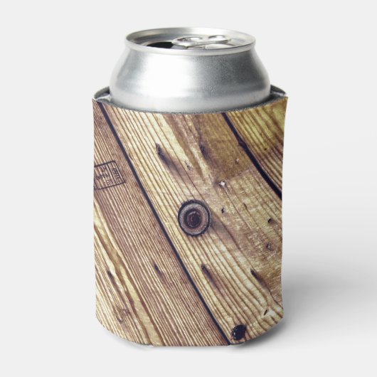 Industrieel Rustisch hout Blikjeskoeler (Blikje Voorkant)