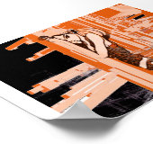 industrieel sinaasappel poster (Hoek)