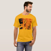 industrieel sinaasappel t-shirt (Voorkant volledig)