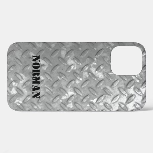 Industrieel staal bord, op maat Case-Mate iPhone case (Achterkant (horizontaal))