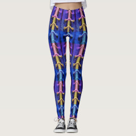 Industrieel stedelijk, multi-gekleurd Abstract Des Leggings