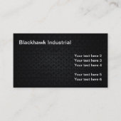 Industrieel uiterlijk zwart metaal getextureerde l visitekaartje (Voorkant)