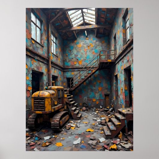 Industrieel verval poster (Voorkant)