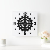 Industrieel vistuig vierkante klok (Huis)