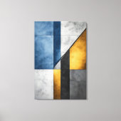 Industriële Abstracte Geometrische Blok Canvas Afdruk (Voorkant)