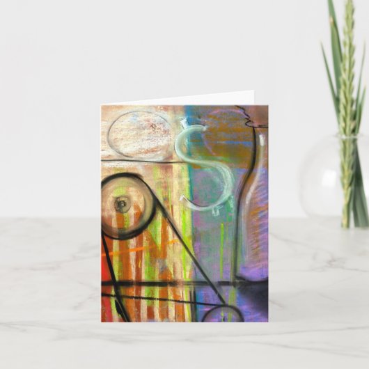 Industriële Alchemie Machine briefkaart door Brad  (Voorkant)