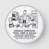 Industriële apparatuur voor het huren en verkopen ronde klok (Voorkant)