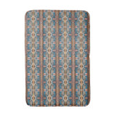 Industriële architectuur blauw roestpatroon badmat (Voorkant Verticaal)
