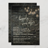 Industriële Baksteen Edison Lichten Voor Altijd Ge Kaart (Voorkant / Achterkant)