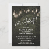 Industriële Baksteen & Edison Verlichting Laten we Kaart (Voorkant)