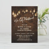 Industriële Baksteen met Edison Lichten We Zijn Ge Kaart (Staand voorkant)