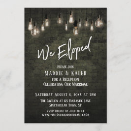 Industriële Baksteen met Edison Verlichting We Zij Kaart