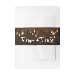 Industriële bakstenen Edison lichten te hebben & t Uitnodigingen Wikkel