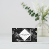 Industriële betonnen textuur diamant visitekaartje (Staand voorkant)